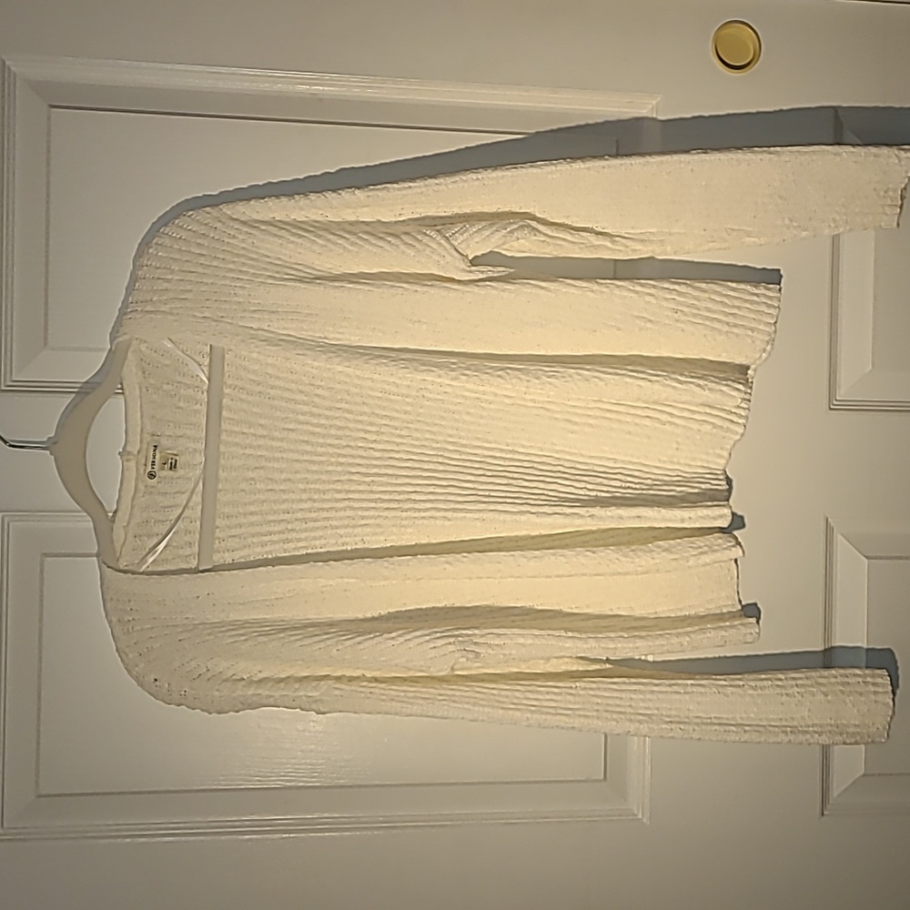 Versona long-sleeve, open-front summer sweater